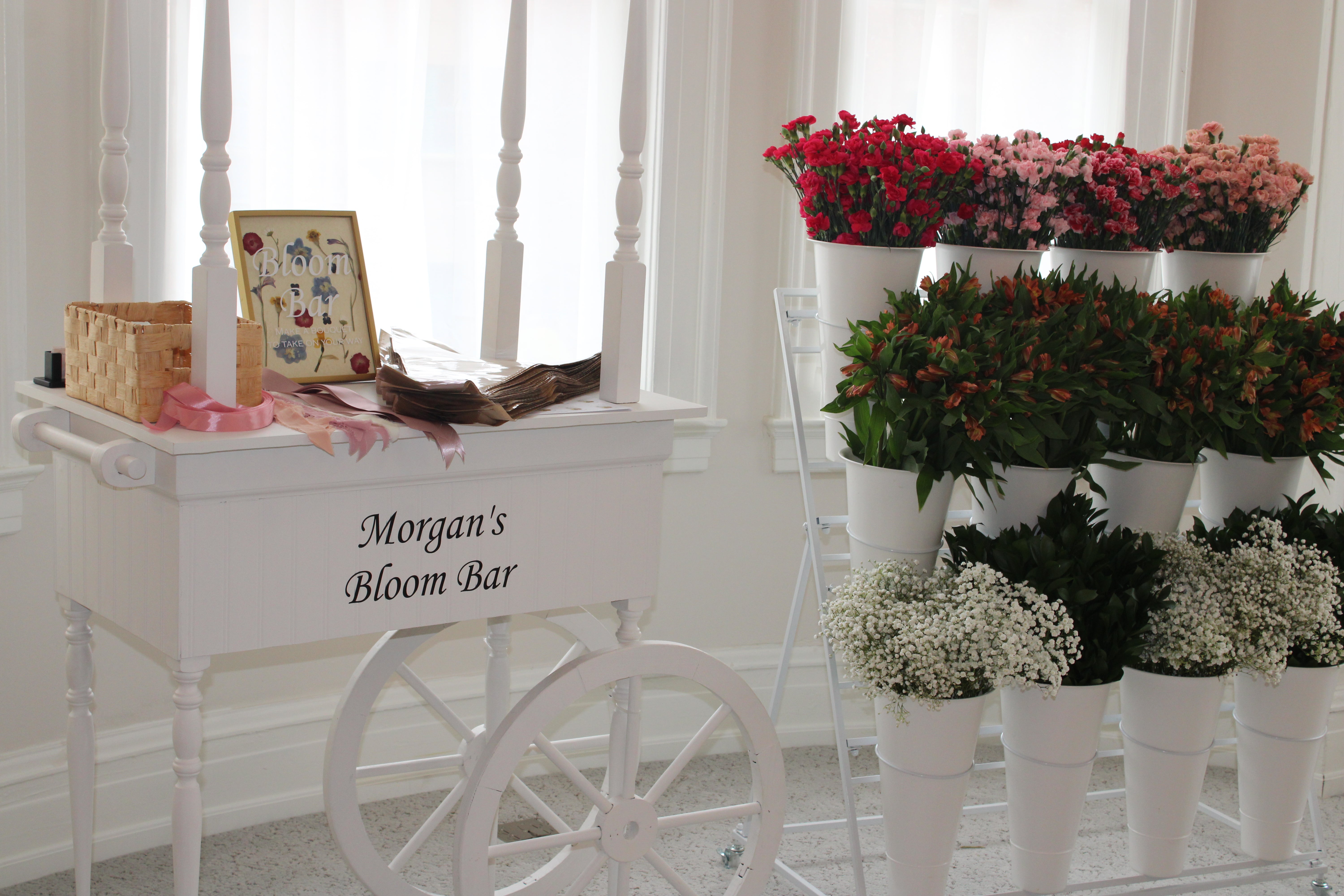 Flower Bloom Bar Rental Rva Flower Bar- Display Cart Rental - Bloom Bar- We Deliver and Set Up ...