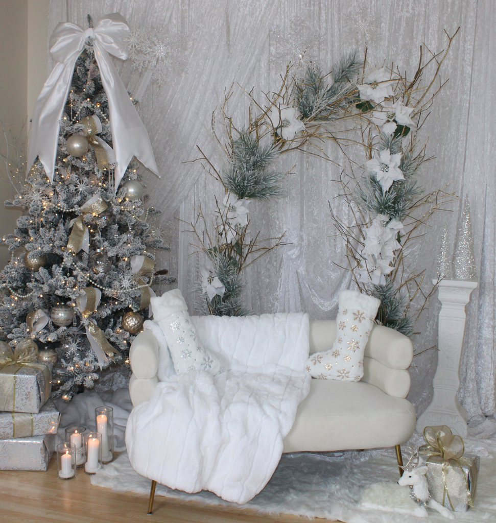 Christmas Photo Backdrop - Holiday Open House Event