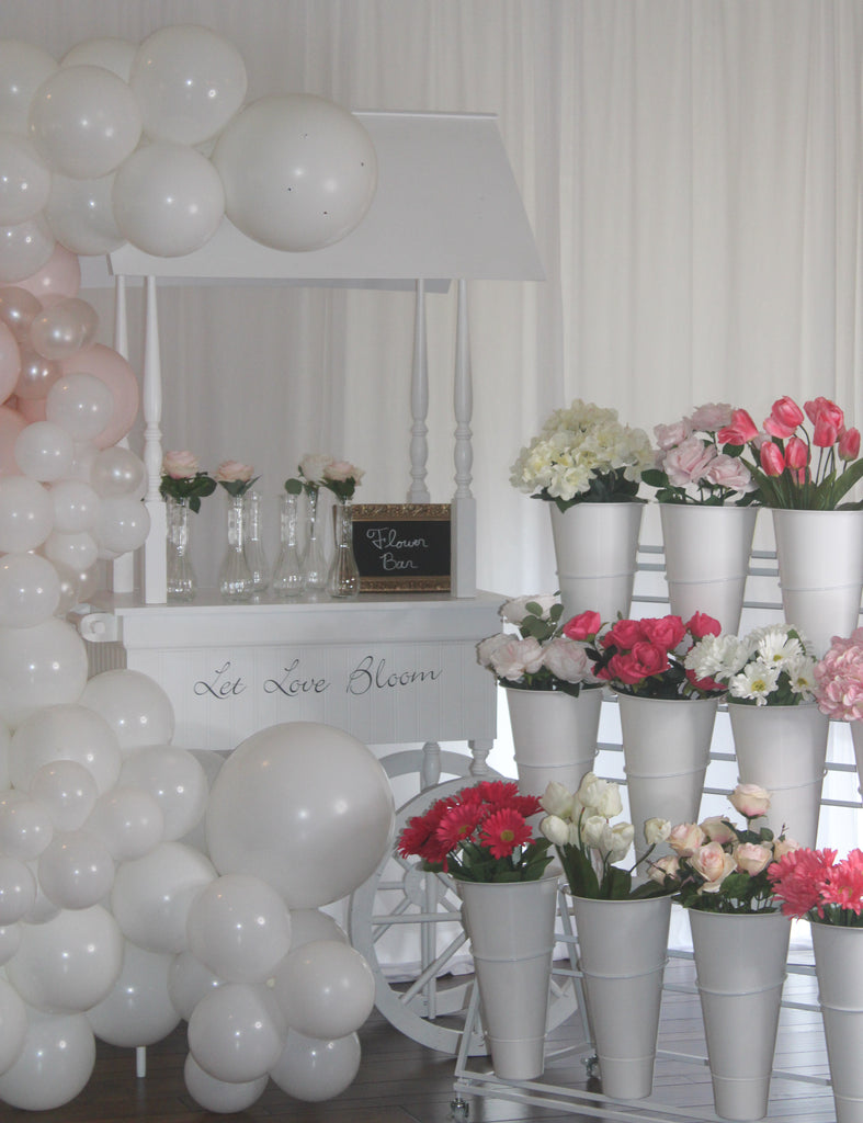 Flower Bloom Bar Rental Rva Flower Bar- Display Cart Rental - Bloom Bar- We Deliver and Set Up ...