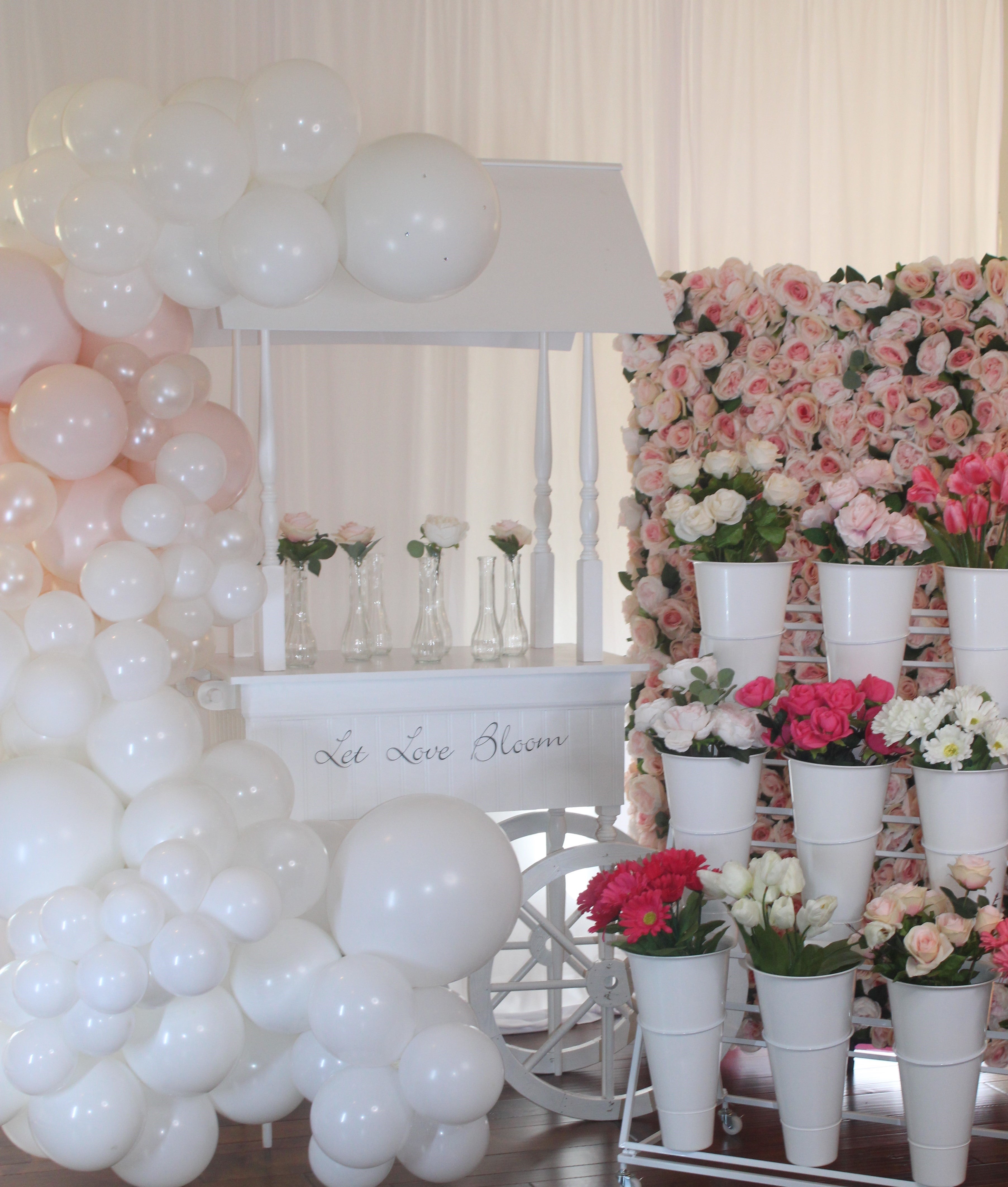 Flower Bloom Bar Rental Rva Flower Bar- Display Cart Rental - Bloom Bar- We Deliver and Set Up ...