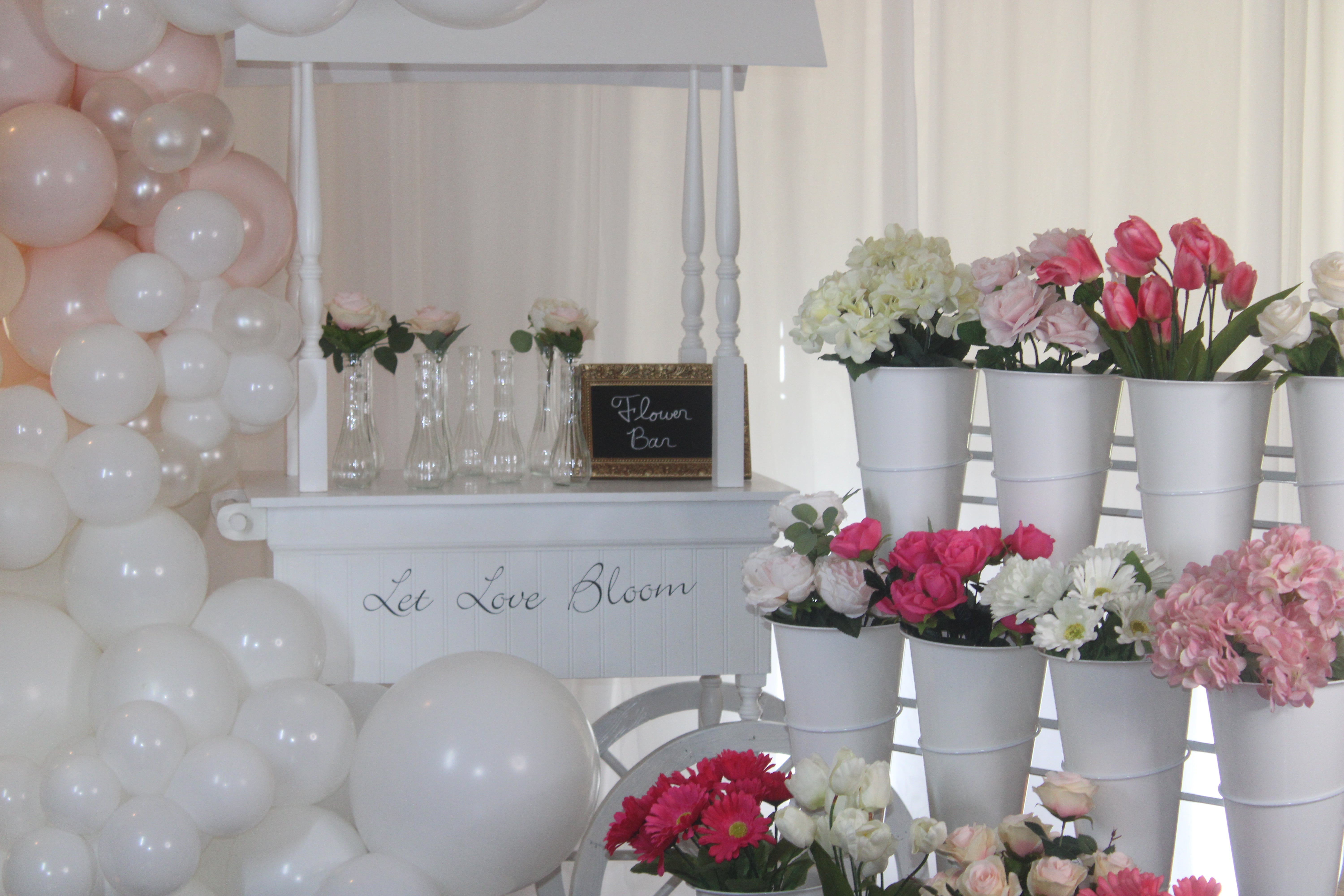 Flower Bloom Bar Rental Rva Display Cart Rental - Flower Bar - Candy Bar - Dessert Display Cart ...