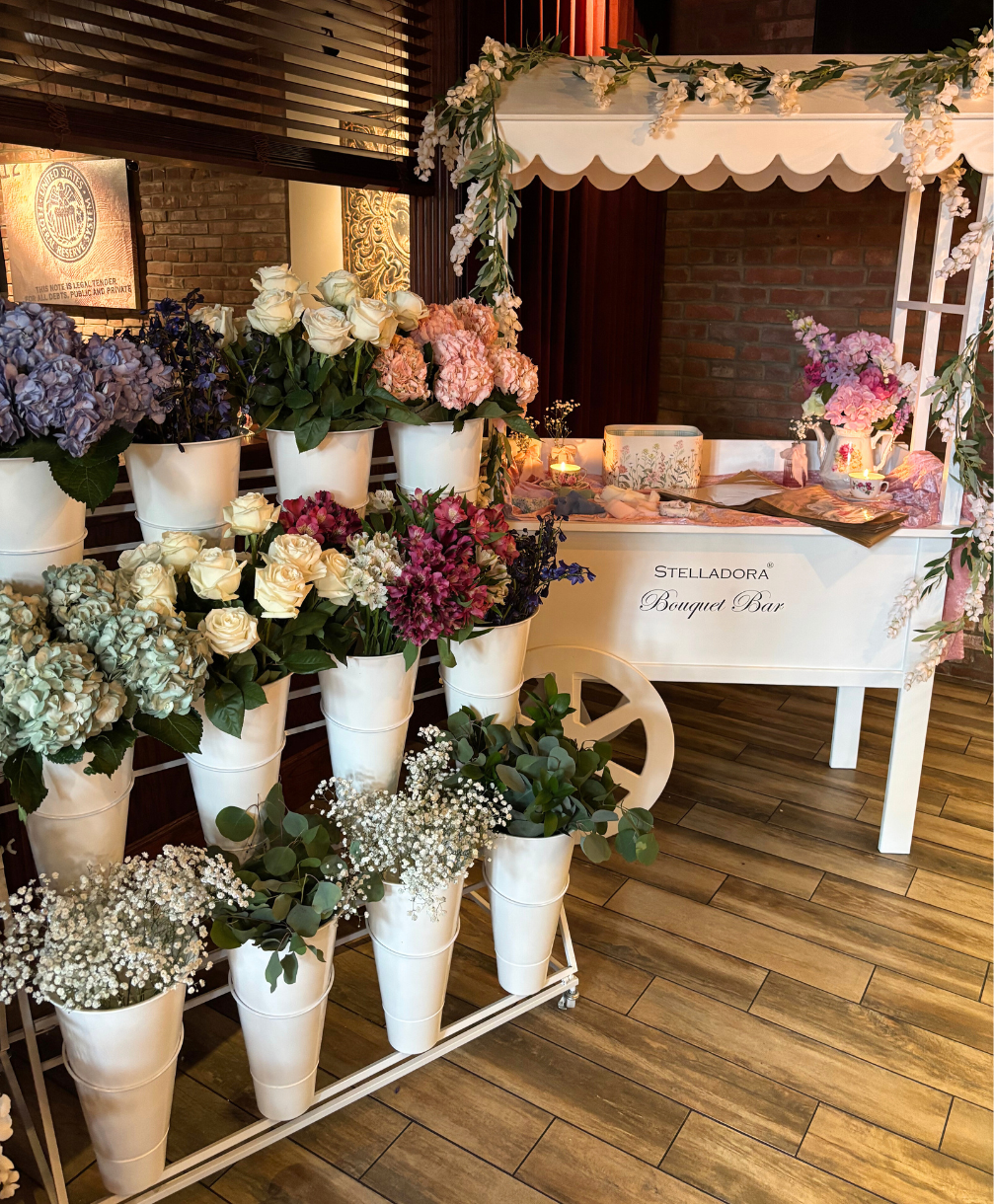 Flower Bar- Display Cart Rental - Bloom Bar- We Deliver and Set Up ...