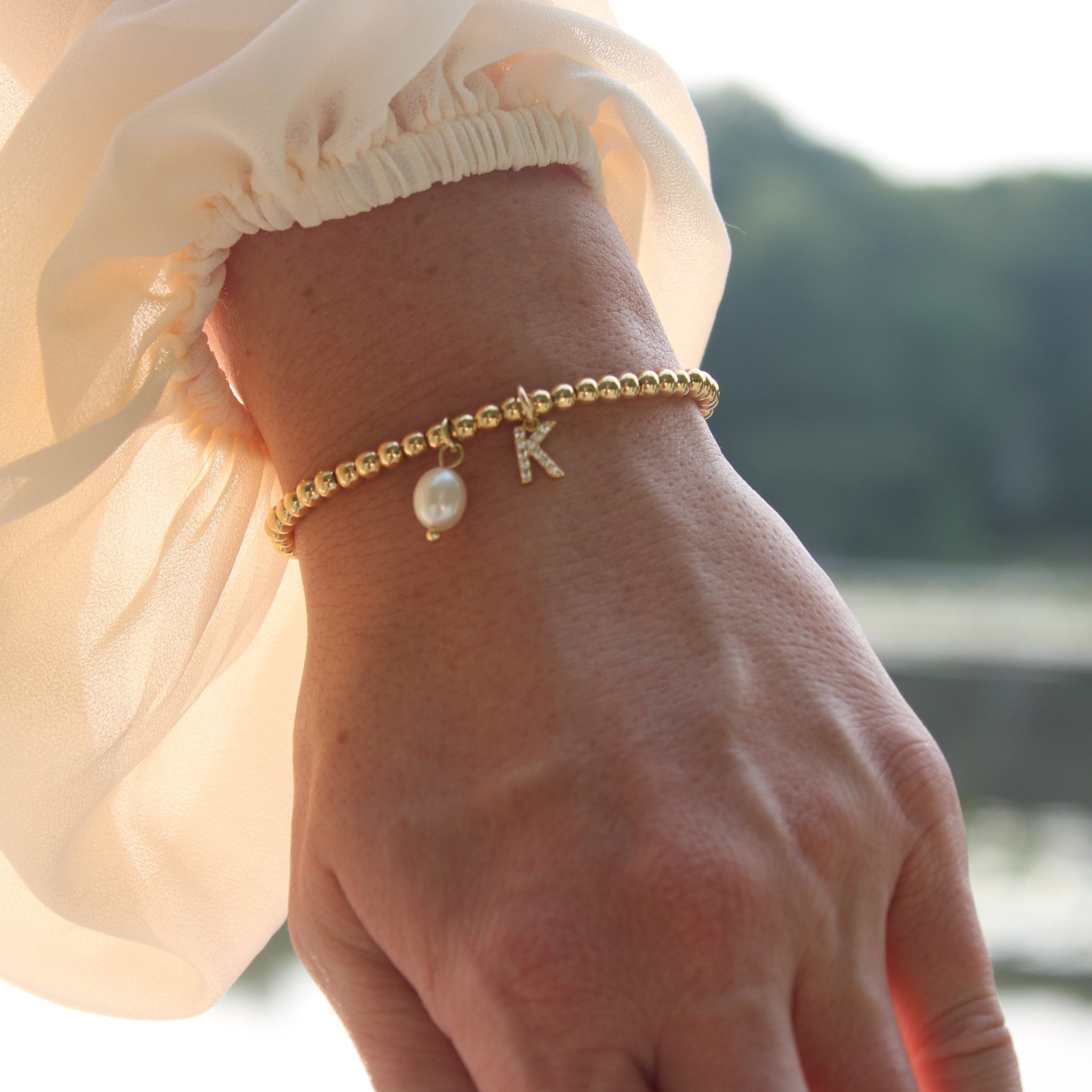 Initial Bracelet- Bridesmaid Bracelet Engraved Bracelet